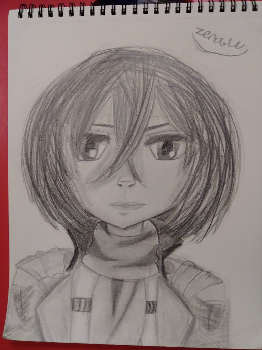 520x694 Pixilart - Mikasa Drawing
