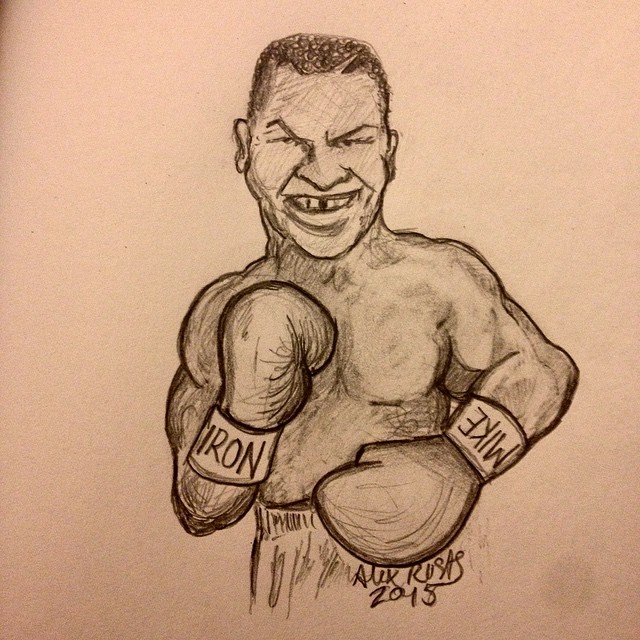 640x640 Mike Tyson Drawing - Mike Tyson Drawing