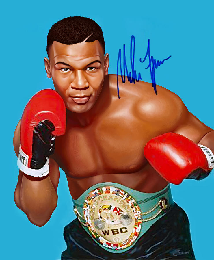 741x900 Mike Tyson Drawing Painting - Mike Tyson Drawing