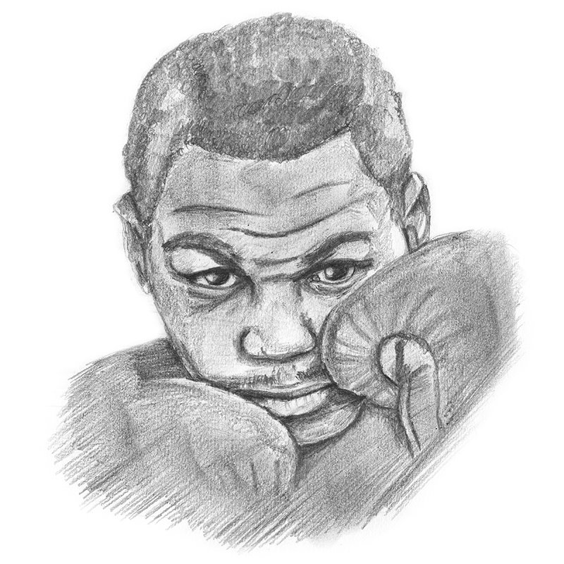 800x800 Mike Tyson Pencil Drawing - Mike Tyson Drawing