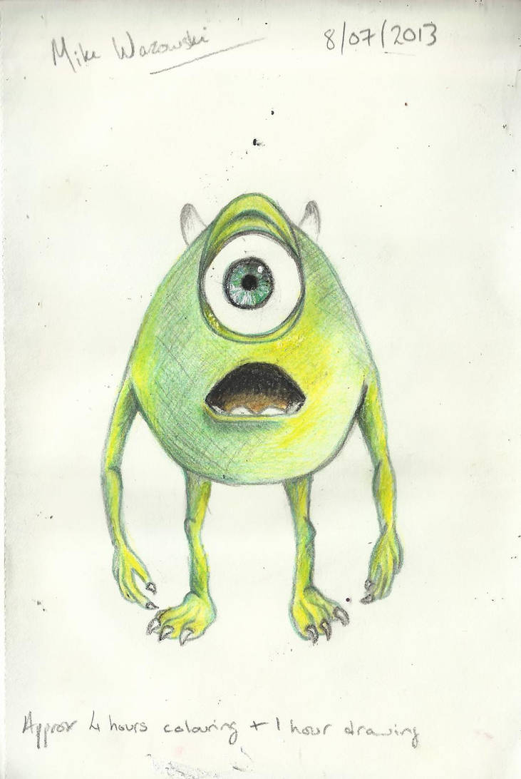 731x1092 mike wazowski drawing - Mike Wazowski Drawing