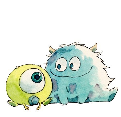 500x486 drawing of mike wazowski and sullivan - Mike Wazowski Drawing