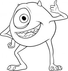 236x246 how to draw mike wazowski art - Mike Wazowski Drawing