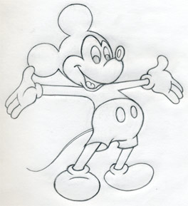 264x289 Draw Mickey Mouse - Mikey Drawing