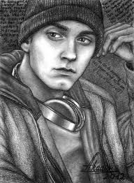 192x262 Eminem Drawing Mile Drawings Eminem Drawing, Eminem, Art - Mile Drawing