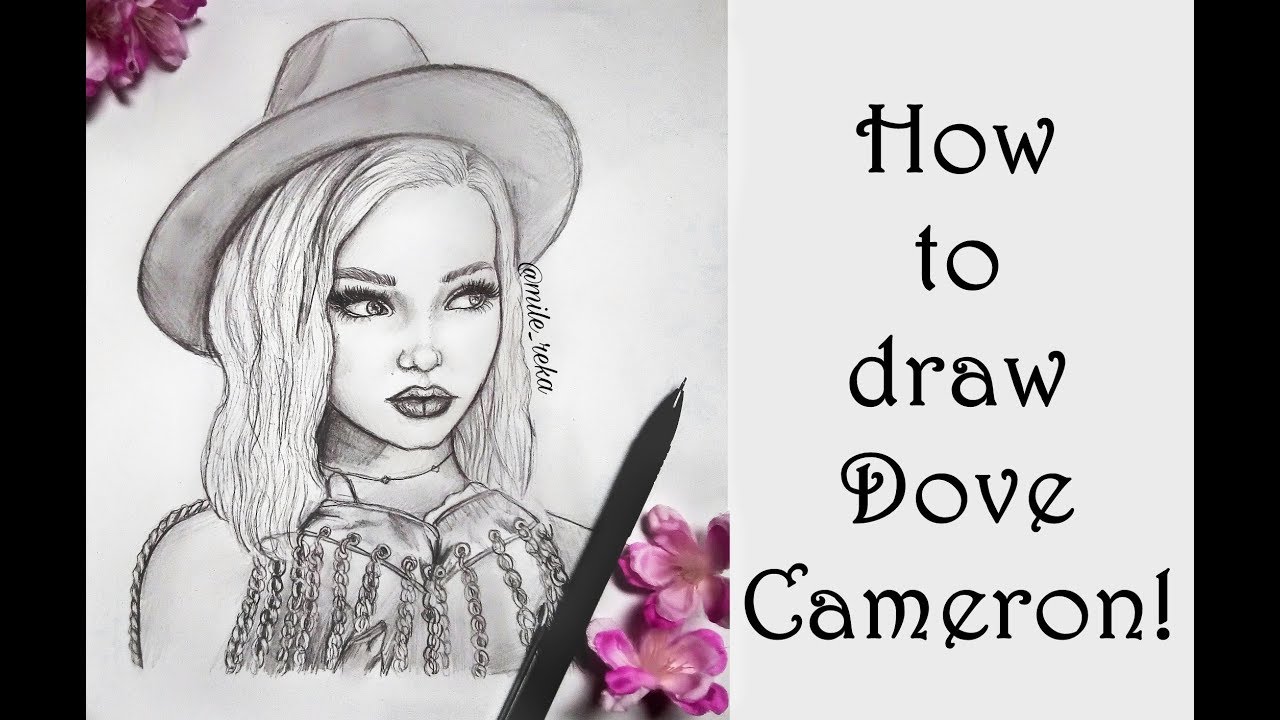 1280x720 How I Draw Dove Cameron Face Tutorial Mile - Mile Drawing