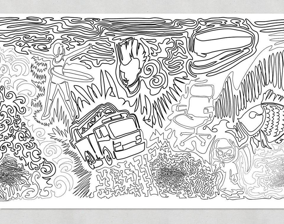 960x756 One Mile Line - Mile Drawing