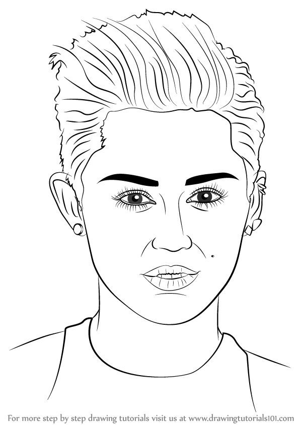 598x844 Learn How To Draw Miley Cyrus - Miley Cyrus Drawing