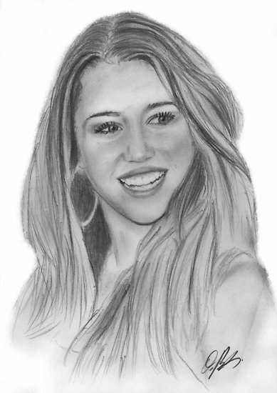 389x550 a miley cyrus drawing posters - Miley Cyrus Drawing