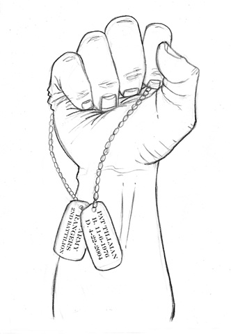 332x480 edward pollick art illustration - Military Dog Tags Drawing