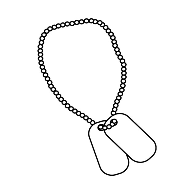 630x630 military dog tags - Military Dog Tags Drawing