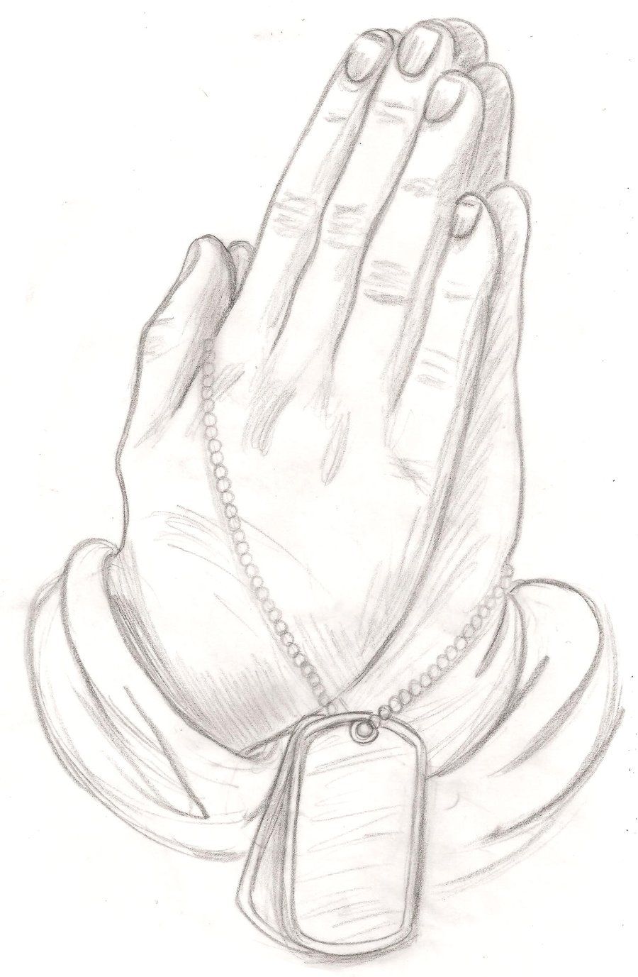 900x1377 praying hands with dog tags military tattoo - Military Dog Tags Drawing