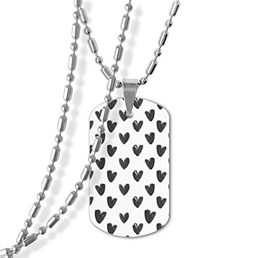 522x522 custom drawing heart army style men's military pendant - Military Dog Tags Drawing