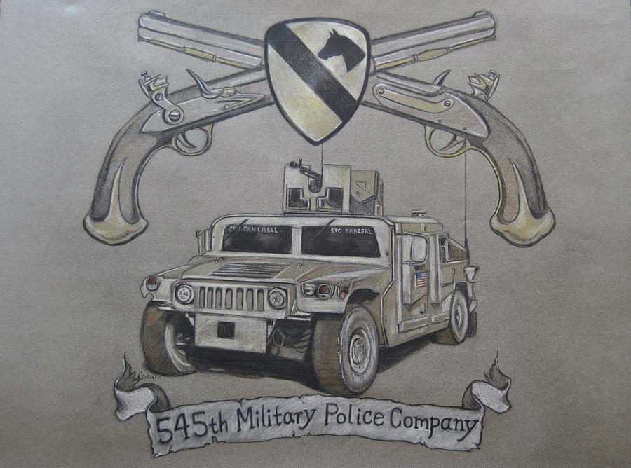900x668 military police company drawing - Military Drawings