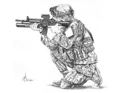 Military Drawings at PaintingValley.com | Explore collection of ...