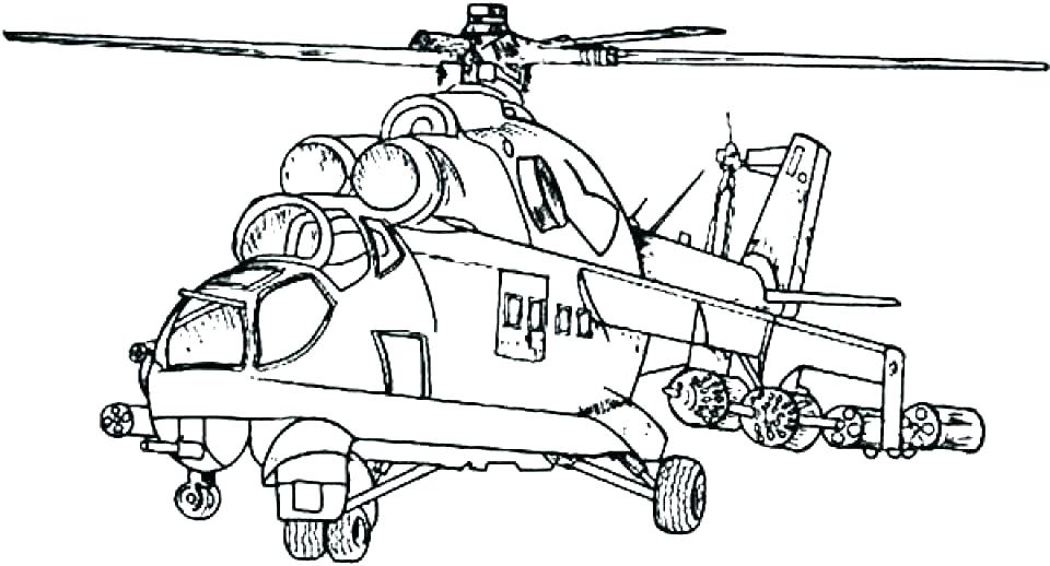 Download Military Helicopter Drawing at PaintingValley.com ...