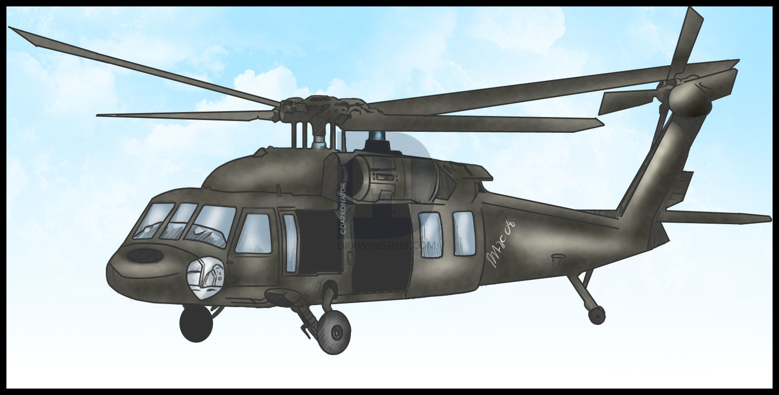 Военный вертолет для детей