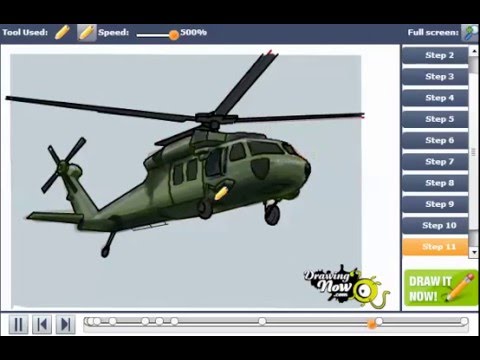 480x360 how to draw a military helicopter - Military Helicopter Drawing