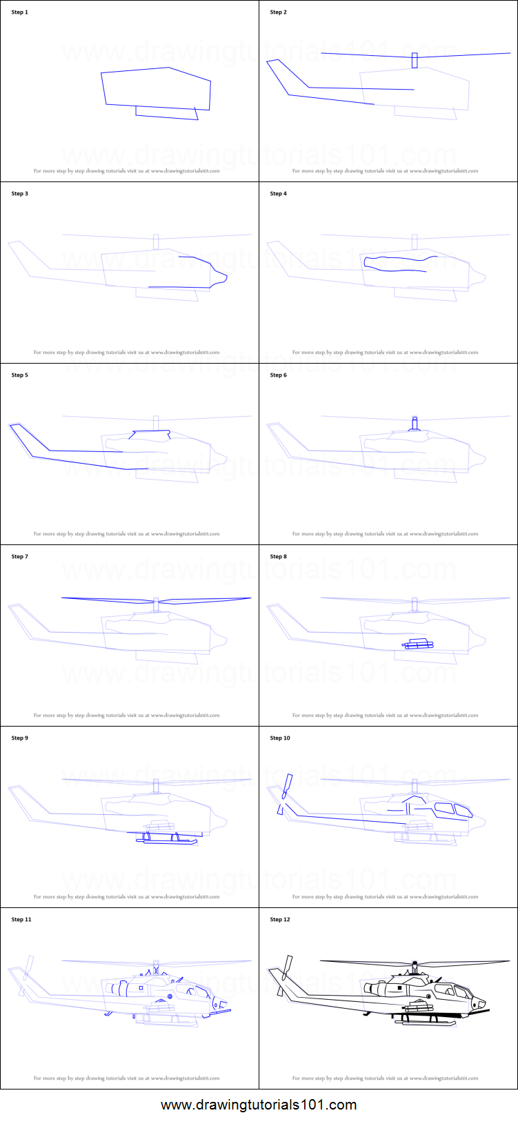 751x1629 how to draw a military helicopter printable step - Military Helicopter Drawing