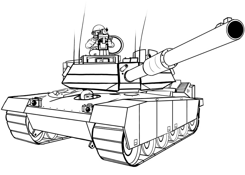 how to draw a military tank easy quick