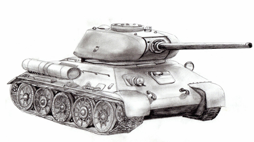 500x279 how to draw an army tank - Military Tank Drawing