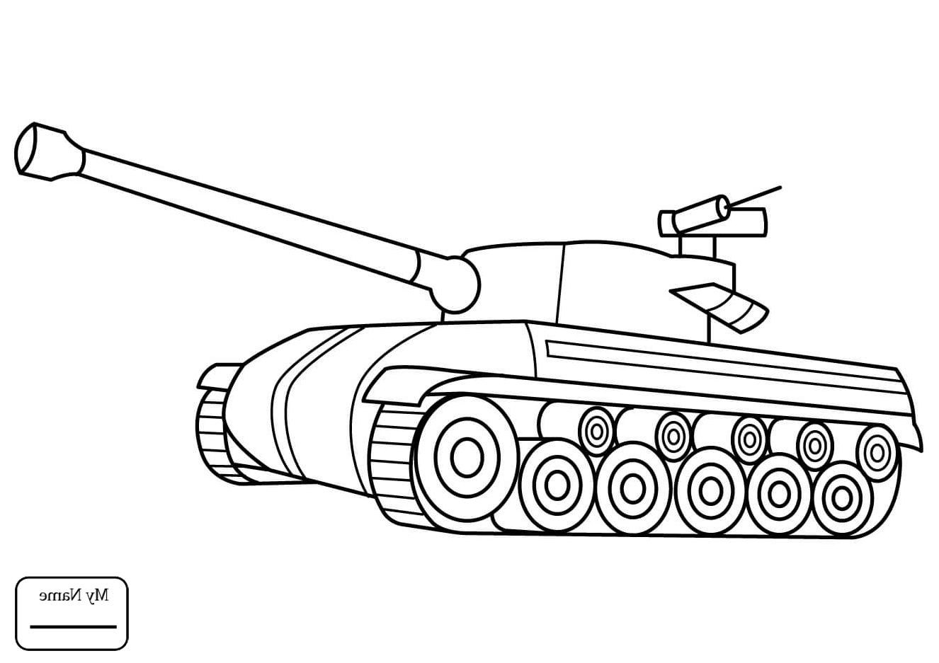Easy Draw WW1 Tank