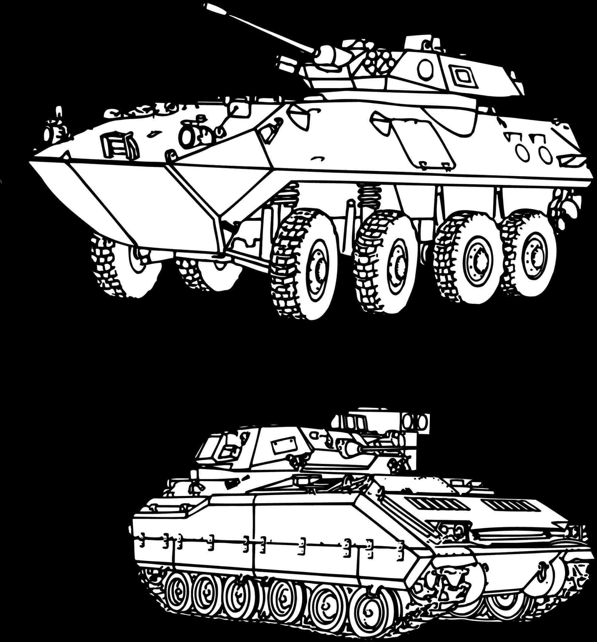 military tank drawings
