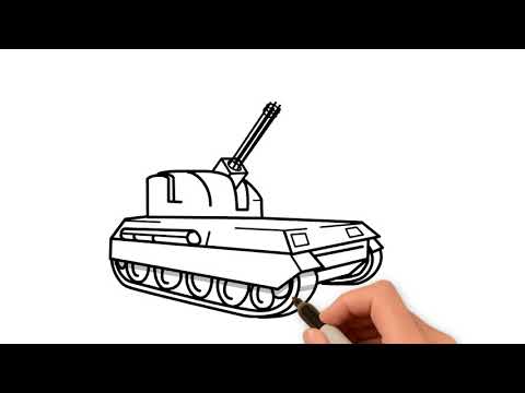 480x360 how to draw a military tank or army tank - Military Tank Drawing