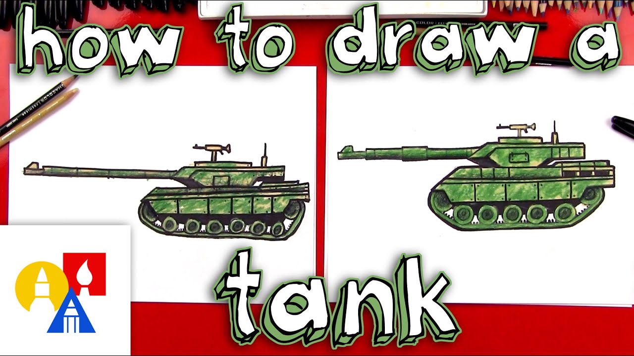 1280x720 how to draw a realistic tank - Military Tank Drawing