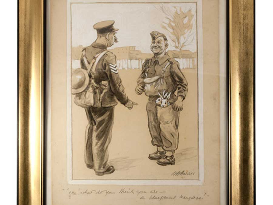 900x676 british army cartoon drawing - Military Uniform Drawing