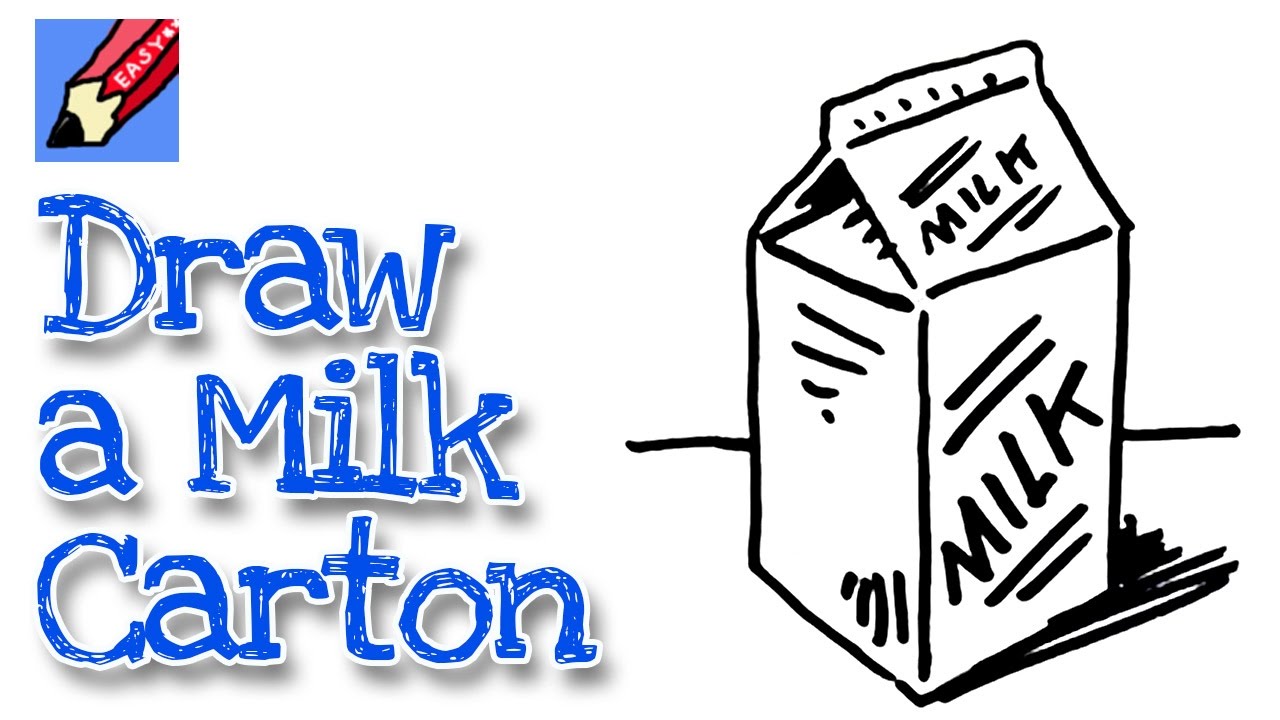 1280x720 how to draw a milk carton real easy - Milk Carton Drawing