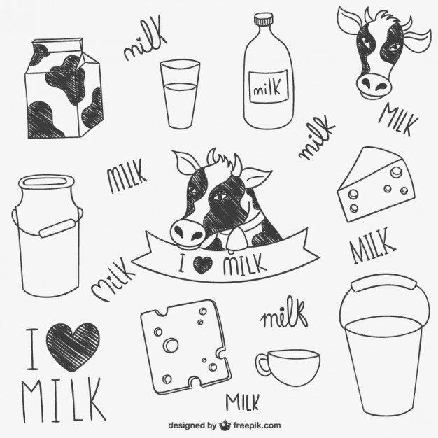 626x626 milk drawings collection vector free download - Milk Drawing