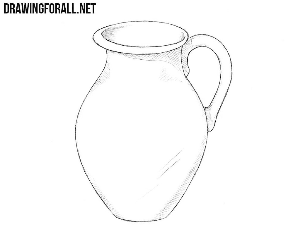 1000x793 huge collection of 'pitcher drawing' download more than images - Milk Jug Drawing