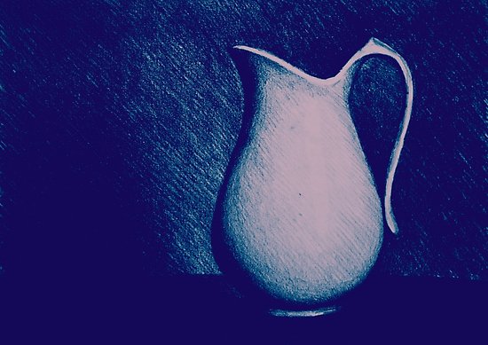 550x389 still life drawing of milk jug posters - Milk Jug Drawing