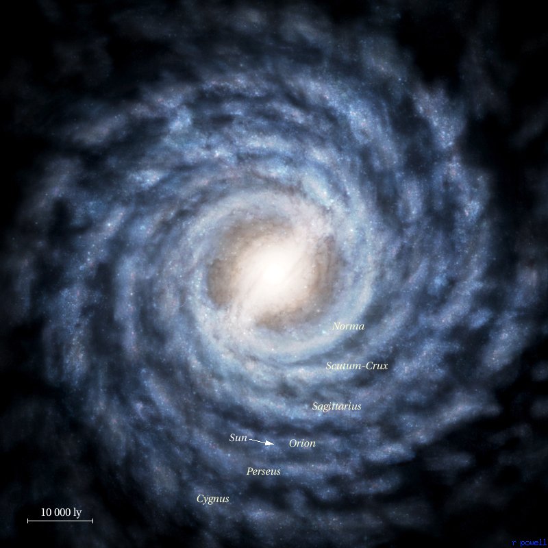 800x800 A Map Of The Milky Way - Milky Way Drawing