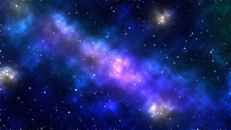 748x421 milky way, space, drawing, photoshop wallpapers hd desktop - Milky Way Drawing