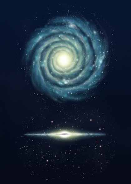 420x591 milky way galaxy - Milky Way Galaxy Drawing