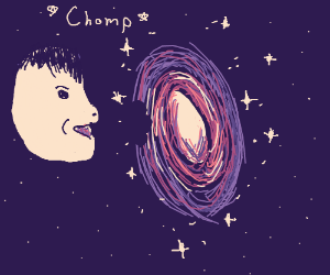 300x250 taking a bite out of the milky way galaxy drawing - Milky Way Galaxy Drawing