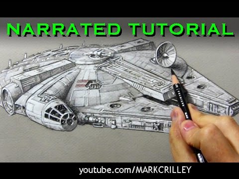 480x360 how to draw the millennium falcon - Millennium Falcon Drawing