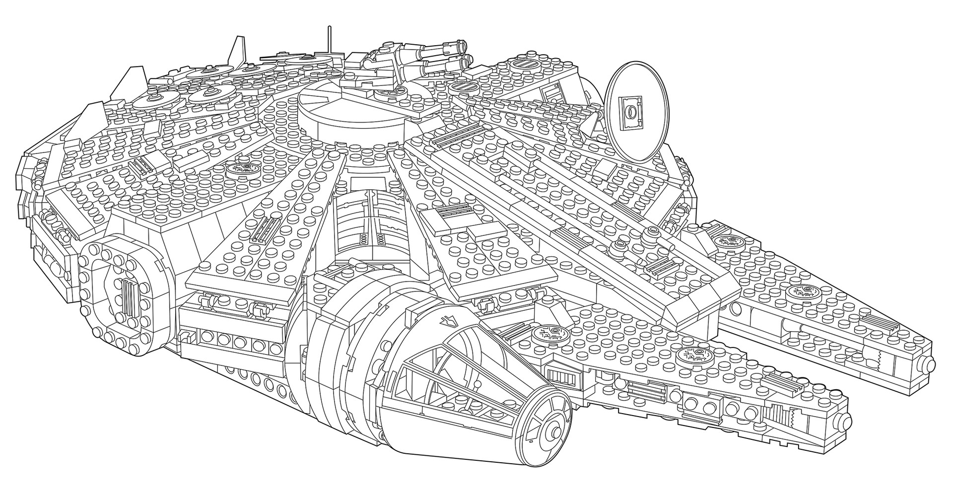 Millennium Falcon Drawing At Paintingvalley Com Explore