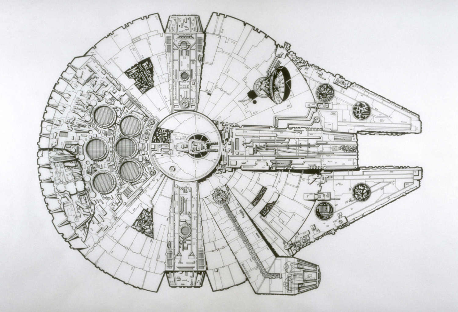 Millennium Falcon Drawing At Paintingvalley Com Explore