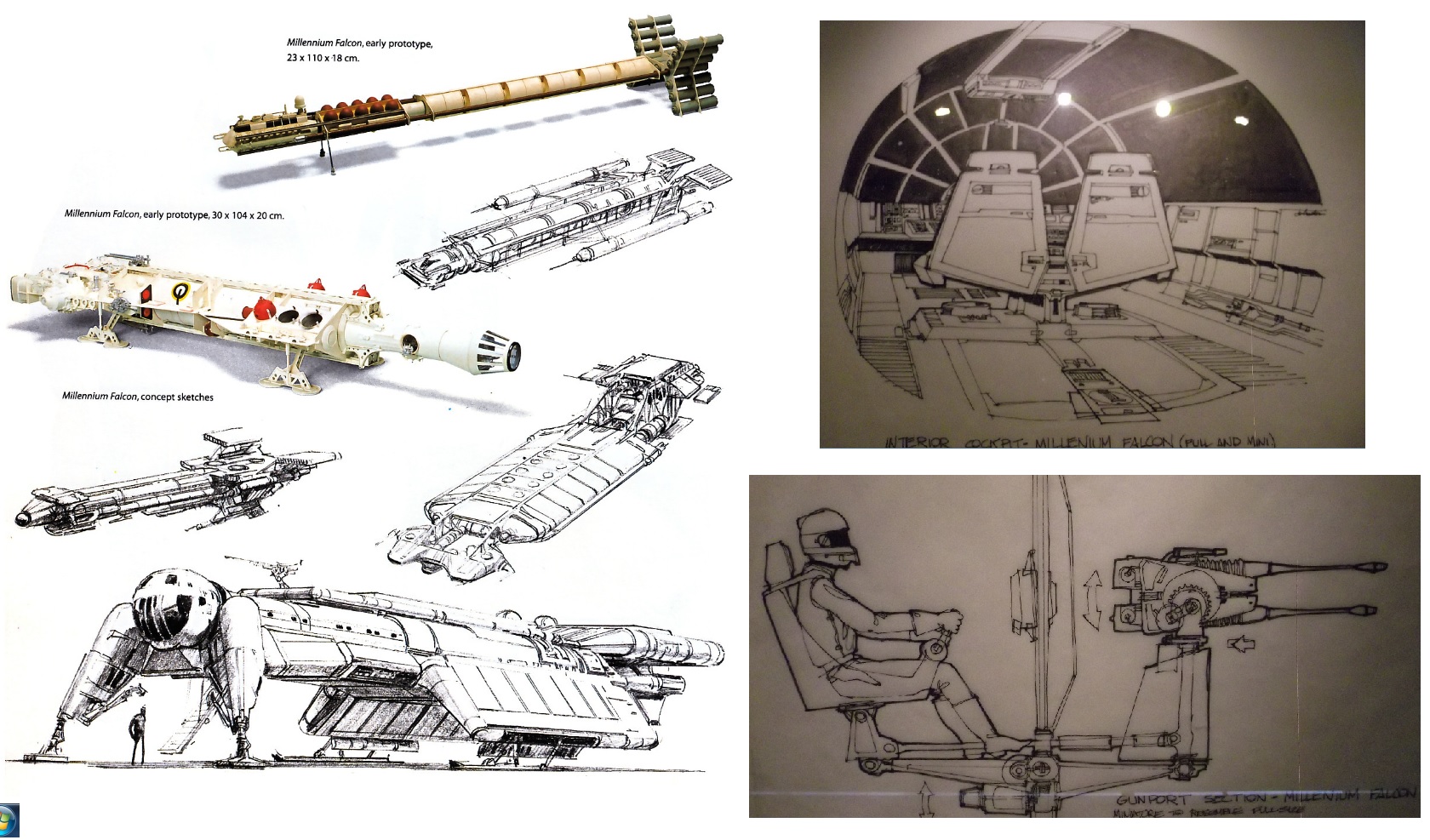 1680x987 the millennium falcon from concept to screen - Millennium Falcon Drawing