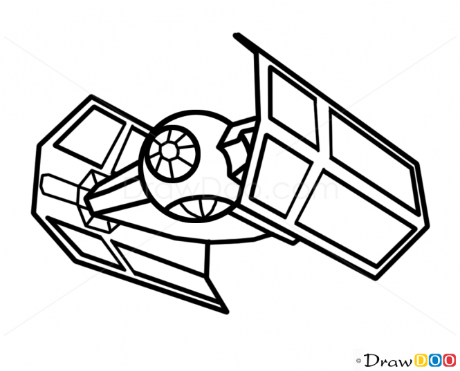 665x537 millennium falcon drawing - Millennium Falcon Drawing