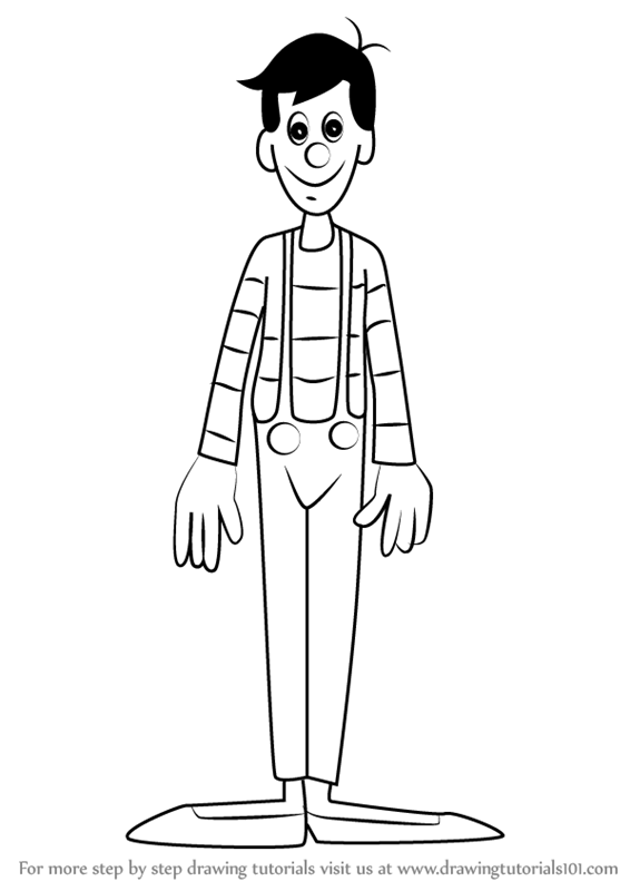 566x800 Learn How To Draw The Mime From Animaniacs - Mime Drawing