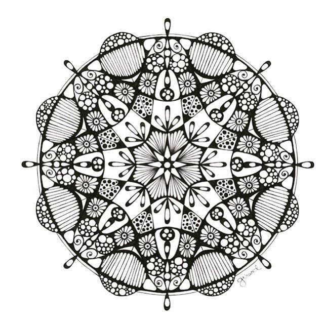 640x640 claudelle on twitter new mandala drawing - Mindfulness Drawing