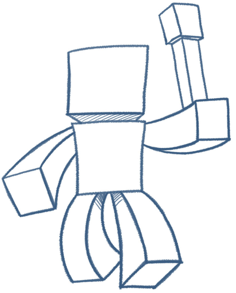 823x1024 Learn How To Draw Your Own Minecraft Style Characters! - Minecraft Art Drawings