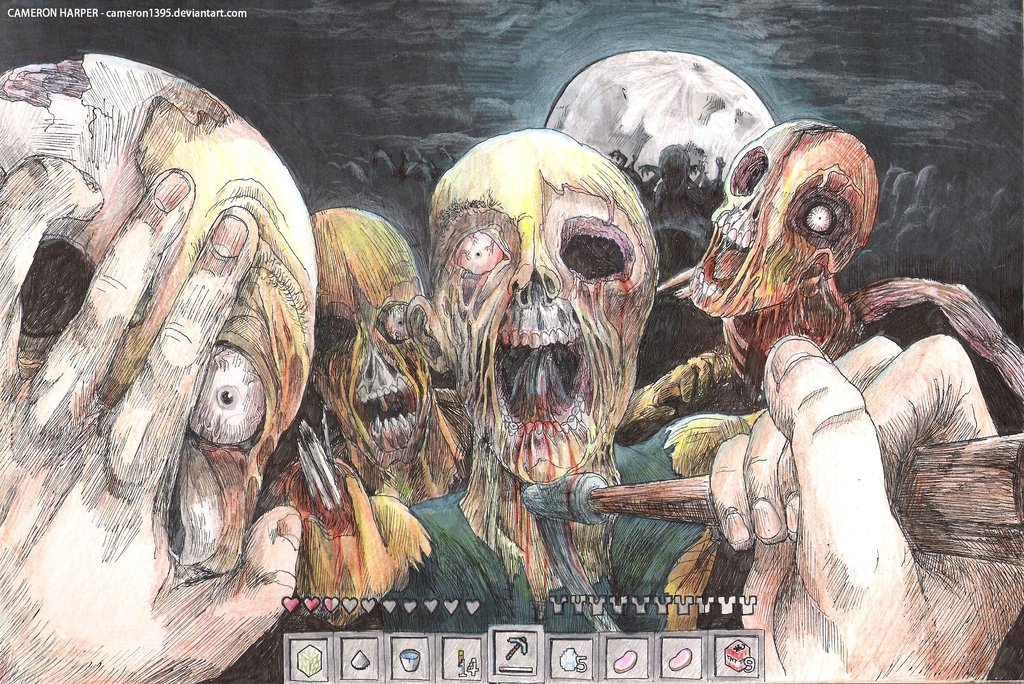 1024x684 Artist Arcade - Minecraft Art Drawings