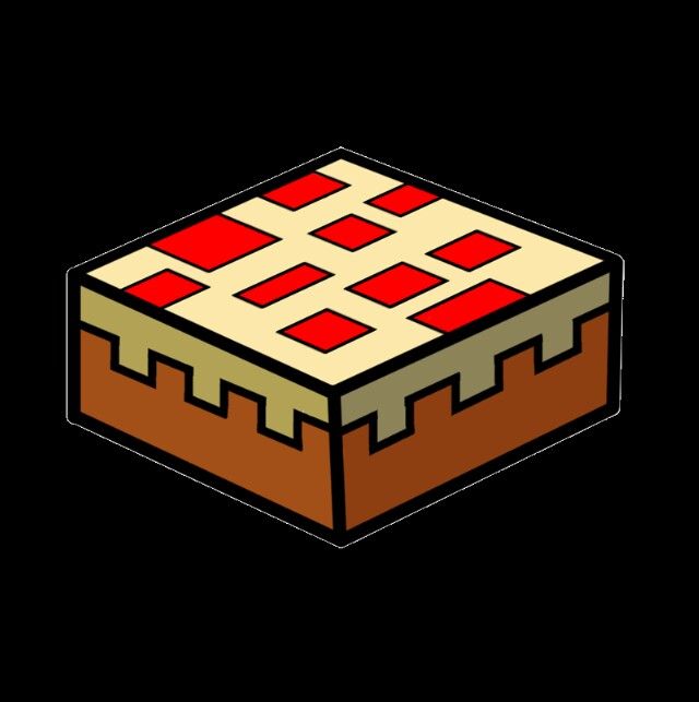 640x643 minecraftcake minecraft minecraft drawings, minecraft cake - Minecraft Cake Drawing