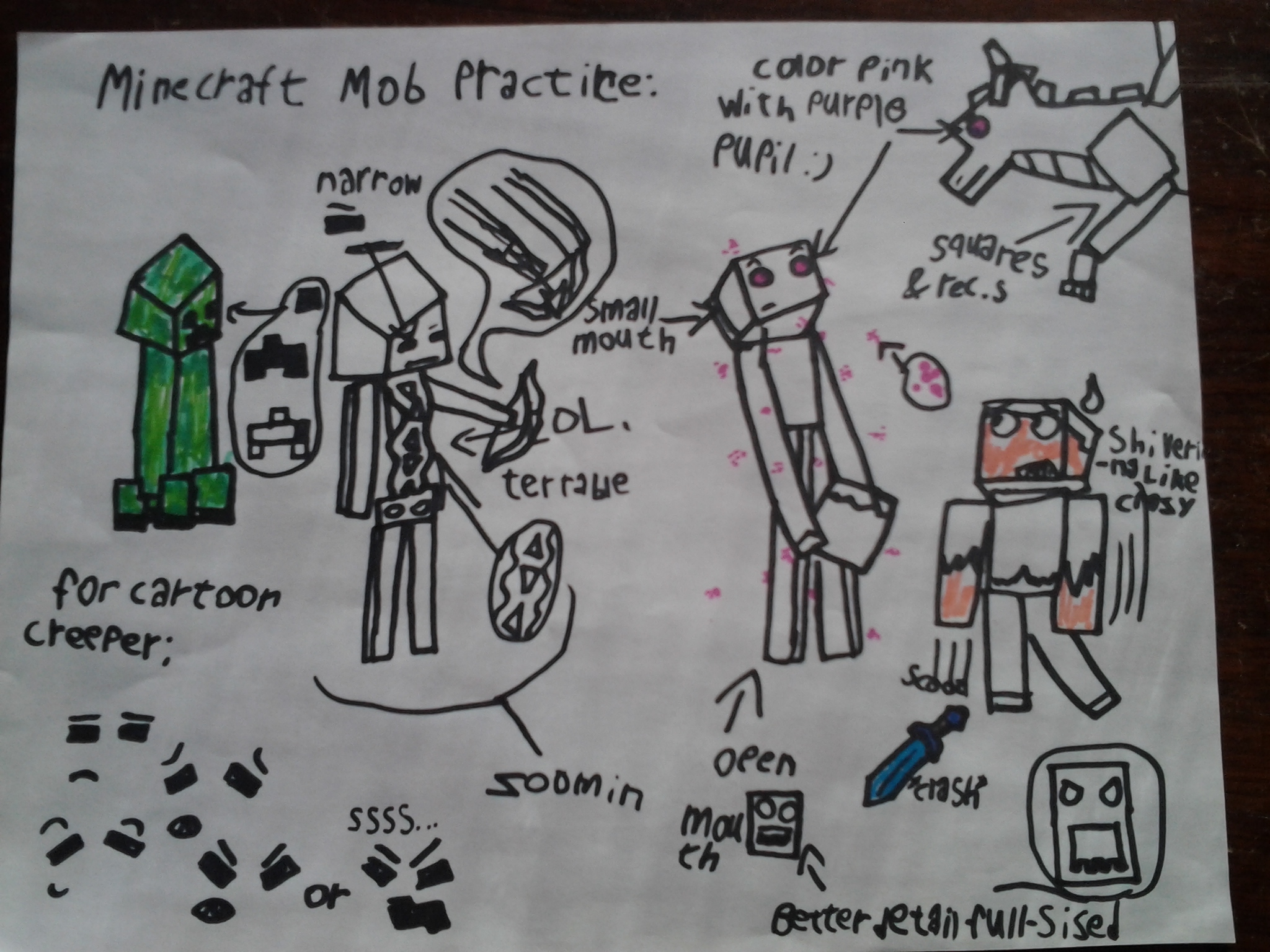 2048x1536 Minecraft Drawing Hideaway Farm - Minecraft Cartoon Drawings