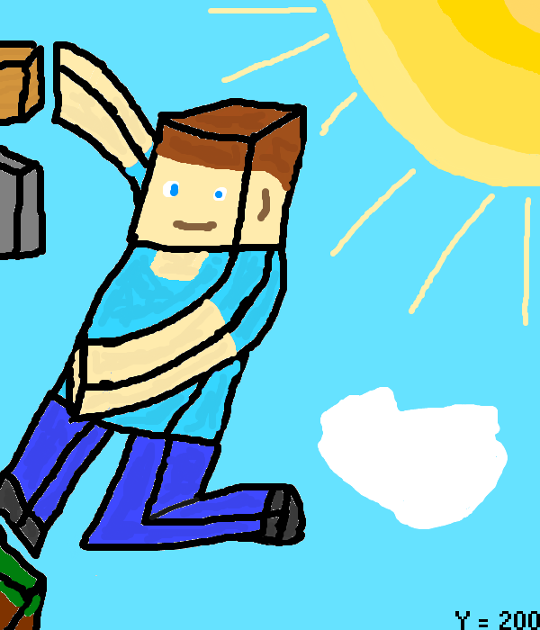 600x700 Steve Cartoon Drawing - Minecraft Cartoon Drawings